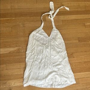 Superdown White Halter Mini Dress